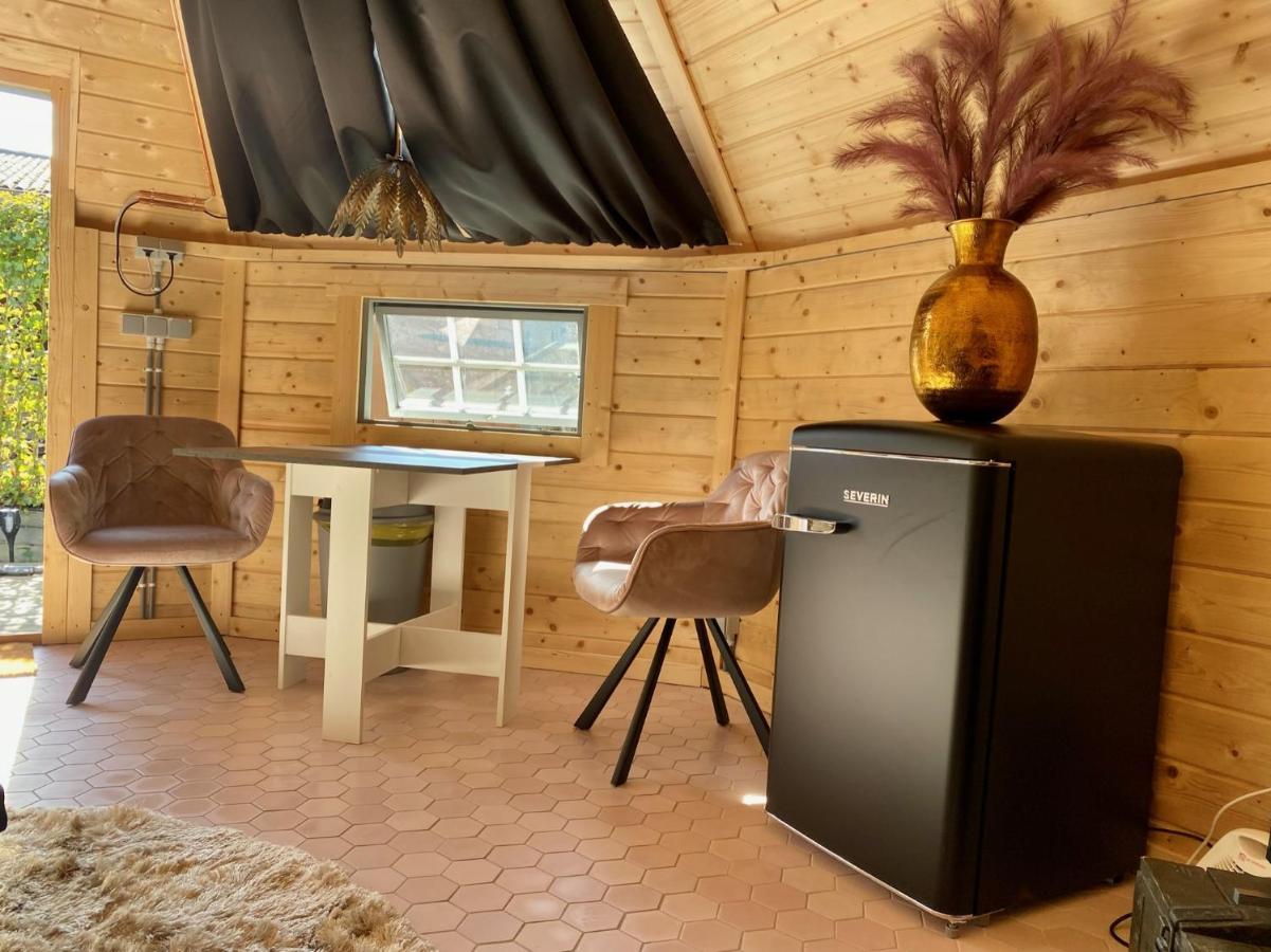 Luxe Finse Kota Met Jacuzzi En Saunabarrel De Zandhoef Eersel Exterior foto